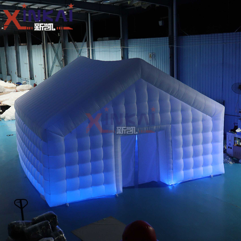 外贸专供白色充气方形帐篷户外活动便携式充气帐篷野营厂家直销