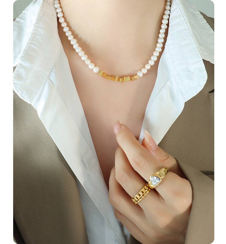 Fashion Geometric Titanium Steel Necklace 1 Piece