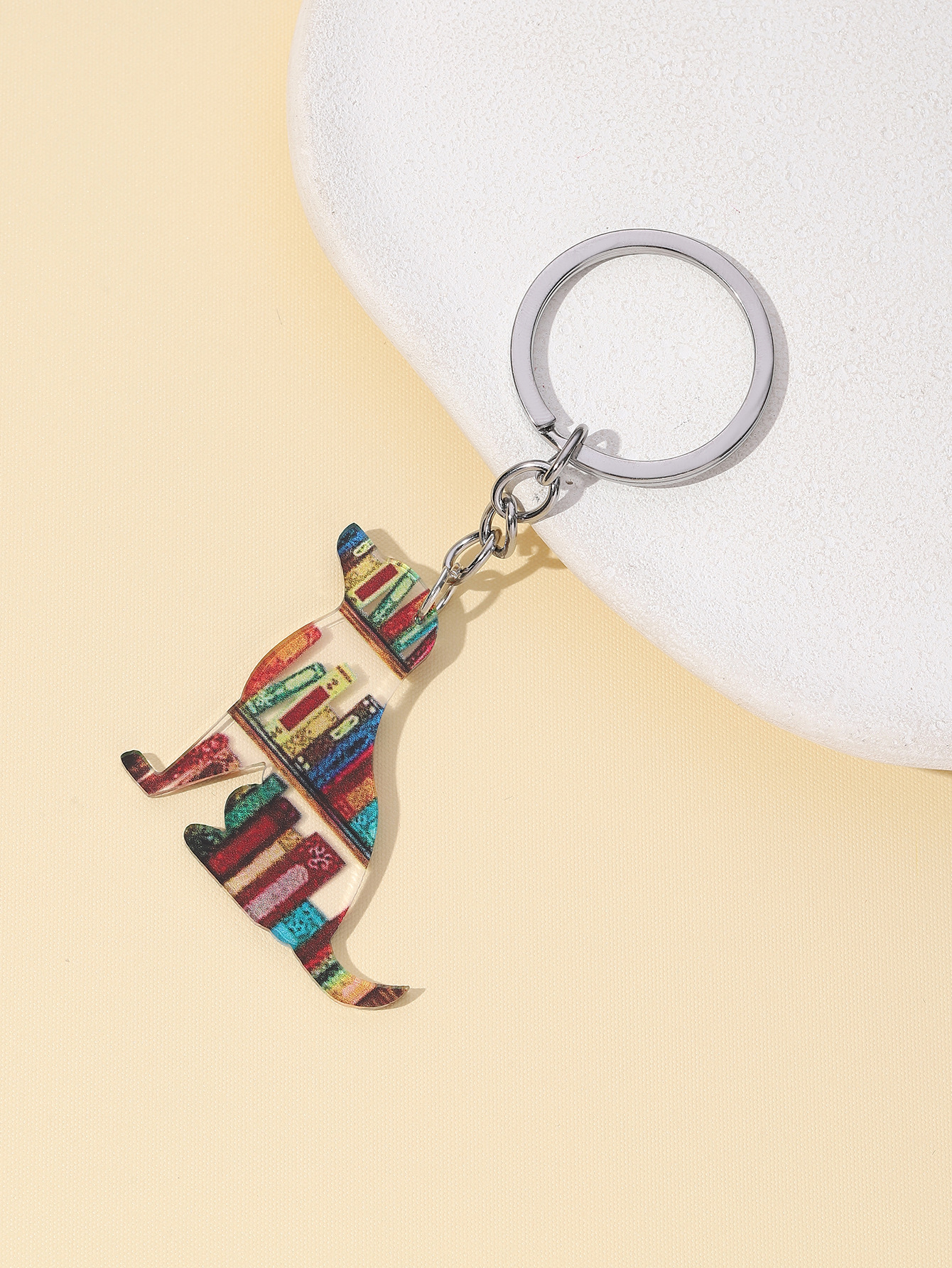 10g Weight Bag Pendant, Keychain Classification 1 Piece Quantity Daily, Street Occasion Acrylic Material Animal, Heart Shape Pattern Unisex Gender Simple Style, Classic Style Style Simple Style Classic Style Animal Heart Shape Arylic Unisex Bag Pendant Keychain 6