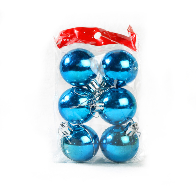 クリスマス装飾品メッキ光沢プラスチックボールクリスマスツリー装飾ストラップopp袋入りクリスマスボール卸売り|undefined