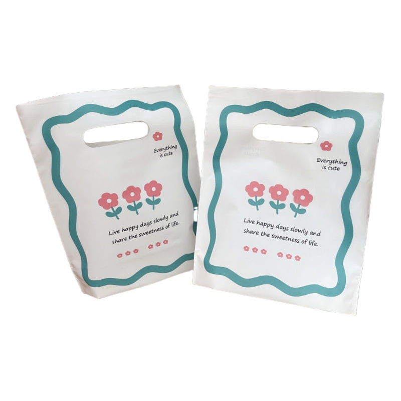 Bolsa de plástico esmerilado ropa blanca lechosa bolso ropa interior bolsa de cosméticos papelería bolsa de joyería engrosada bolsa de compras ropa para niños