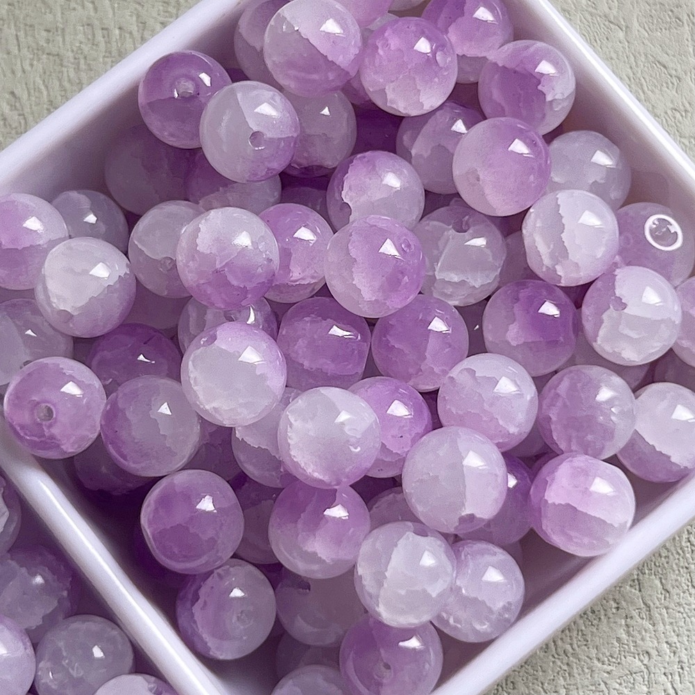 15g Weight Beads Jewelry Making Type DIY Jewelry Accessories Classification 50 PCS/Package Quantity Glass Material Round Pattern Stoving Varnish Design Simple Style, Classic Style Style 50 PCS/Package Glass Round DIY Jewelry Accessories Beads 8