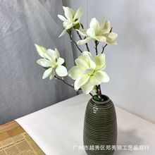 单枝玉兰花 人造仿真花 酒店卧室桌花 家居橱窗摆件 工厂直销