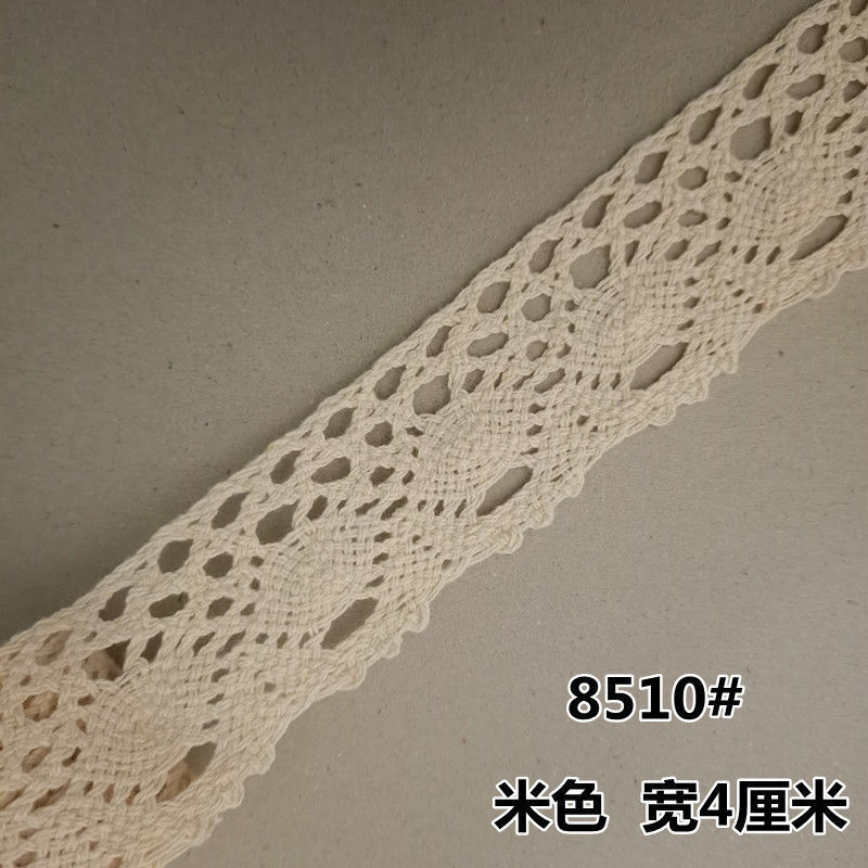 10米5纯棉蕾丝花边手工装饰DIY材料服装辅料黑白色窗帘辅料|undefined