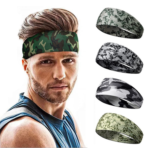 European and American fitness sweat absorbent headband running headband exercise sweat absorbent scarf head tie women's headwear anti-sweat