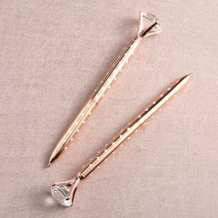 Large Drill Pen Pearl Crown Pineapple Heart Bird's Nest Pen Metal Ballpoint Pen Cross-border Crystal Diamond Pen Creative Student Pen