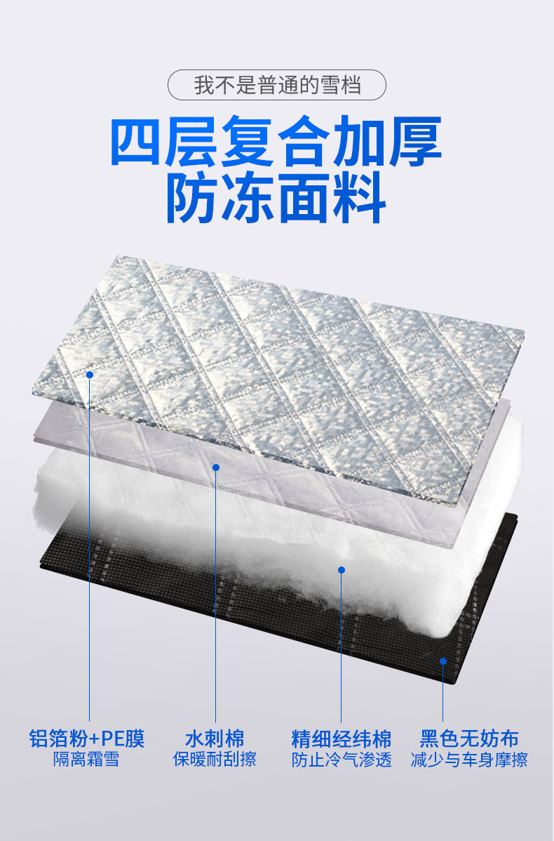 Car anti-freezing snow shield windproof car clothing car front windshield Frost shield winter supplies hot sun shield