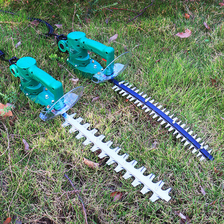 充电式双刃绿篱机 无刷锂电池带园林冬青树篱修剪机 背负式修枝剪