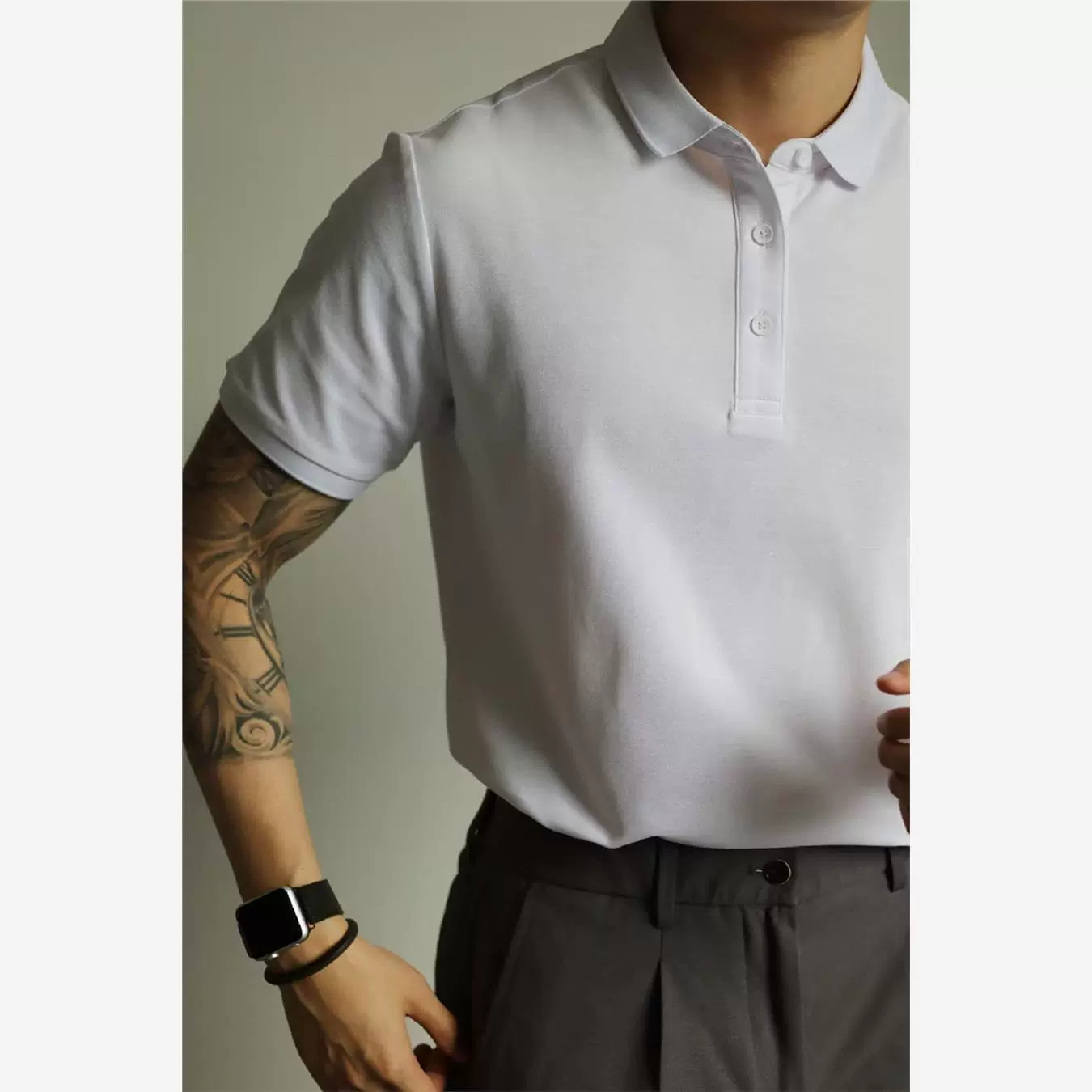 Поло дизайна, футболка для отдыха и работы, тренд сезона, slim fit