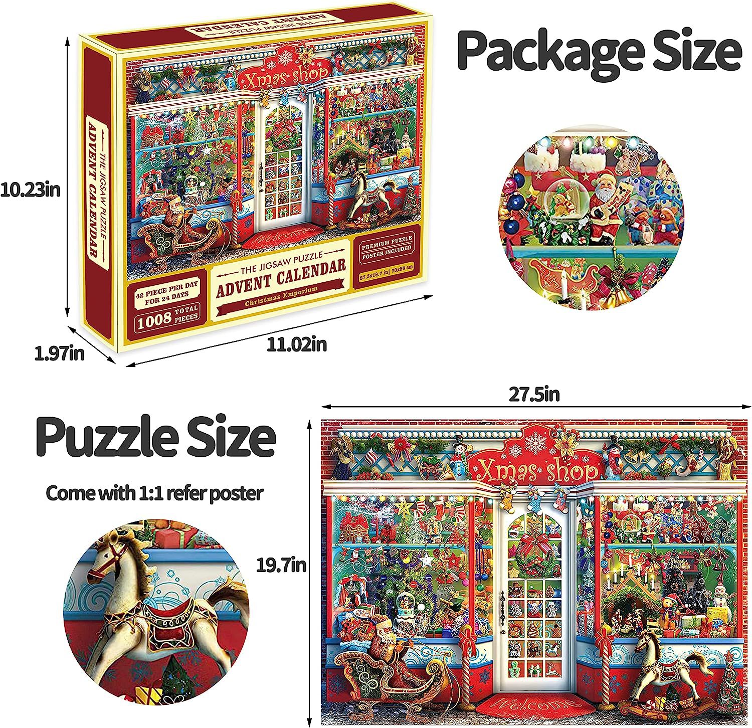 Kids(7-16Years) Age Group Christmas Cute Christmas House Christmas Tree Santa Claus Party Supplies Party Favors 1 Set