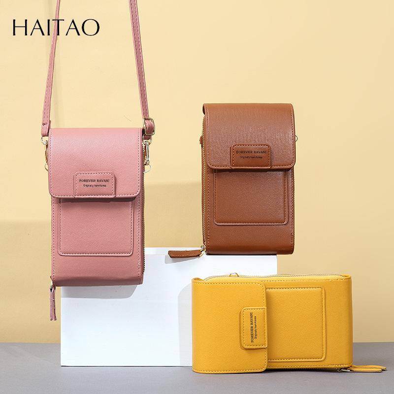 La bolsa para teléfono móvil puede ser una bolsa de mensajero con pantalla táctil para damas multifunción de gran capacidad Botón de bolsa de comercio exterior transfronterizo Bolsa para teléfono móvil al por mayor