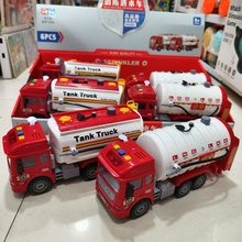 多功能声光惯性讲故事的水罐喷水消防车洒水车早教男孩仿真玩具车