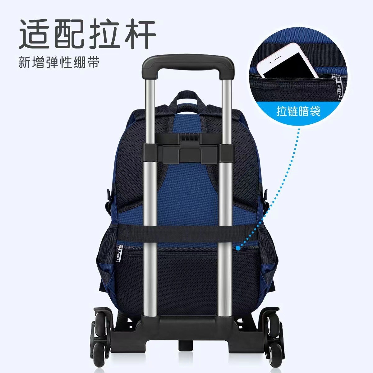 2024 New Boys School Bags for Primary School Students 3-6-9 Grade Solid Big Children Junior High School Students Large Capacity Wholesale Backpacks