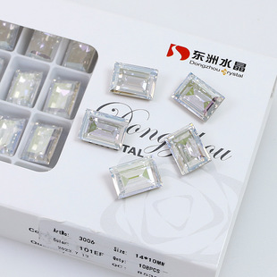 Dongzhou Crystal Candy Pointed Diamond DIY Jewelry Accessories K9 Glass Diamond Crystal Moonlight Manicure Diamond 14*10mm