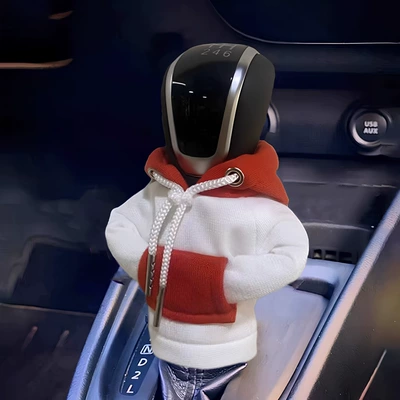Sürətlər qutusu və əl tormozu başlıqları — Cover Shift Lever Car Accessory - contrasting-red-and-white