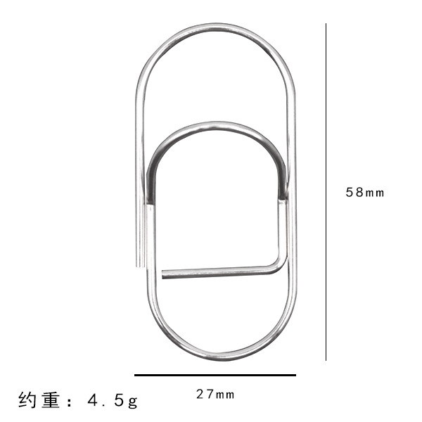 Clip de bolígrafo con forma de corazón colorido transfronterizo, clip de metal multifuncional creativo para cuaderno, portalápices portátil, accesorio para cuaderno, artículo de papelería.