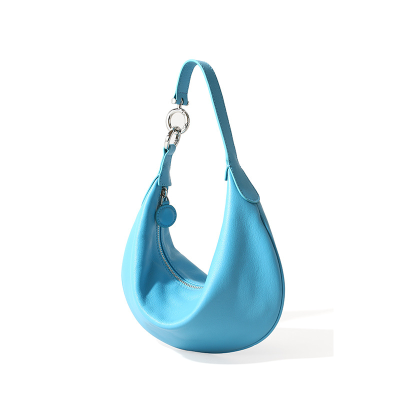 Genuine Leather Women's Bag Autumn 2026 New Arrival Luxury Underarm Bag High-End Handheld Dumpling Bag Cowhide Shoulder Bag - Thumbnail 8