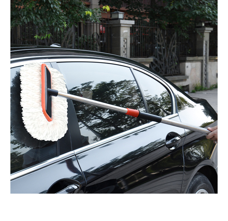 Soft-Bristled Car Wash Mop, Car-Specific Car Brush, Telescopic Extension Brush, Car Artifact Brush, Full Set of Car Wiping Tools