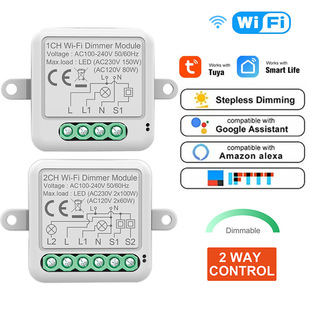 Graffiti wifi dimmer switch module timing automatic voice control wireless time control switch intelligent switch switch