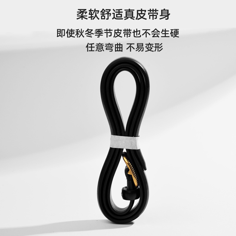 Estilo de Hong Kong cinturón cuero genuino verano versátil 2023 nuevo decorativo moda jeans con Retro