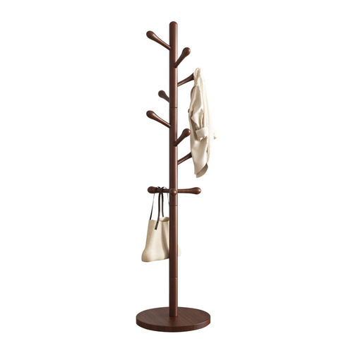 Wooden Clothes Rack, Special for Clothing Stores, Floor Standing Home Use Clothes Hanger, Simple Vertical Clothes Rod, Bedroom Wardrobe Rack