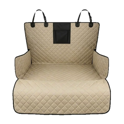 Car pet mat made of Oxford fabric, waterproof, dirt-resistant, non-slip, anti-stain, portable and easy to store, universal trunk mat for various car models (Trunk Mat) - car-pet-trunk-mat-005-khaki-color-600d-oxford-fabric-185104cm-for-customization-please-consult-customer-service