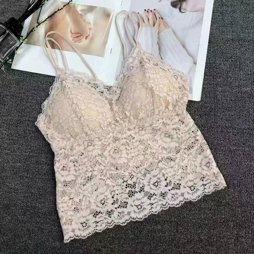 Nueva sensación de encaje de alta calidad, chaleco de dama sin anillo de acero, bra de yoga, ropa interior deportiva, mujer al por mayor