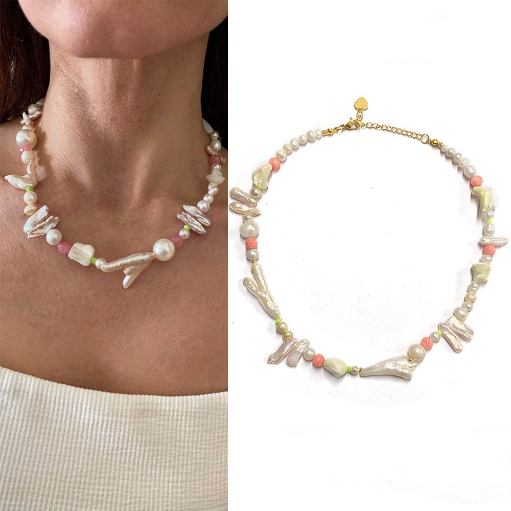 사쿠라 핑크 목걸이 38+5CM