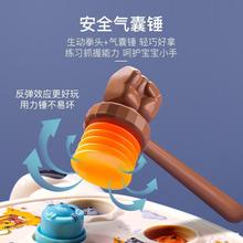 儿童益智电动打地鼠大号婴幼儿早教游戏机猪猪奶牛款音乐玩具男女