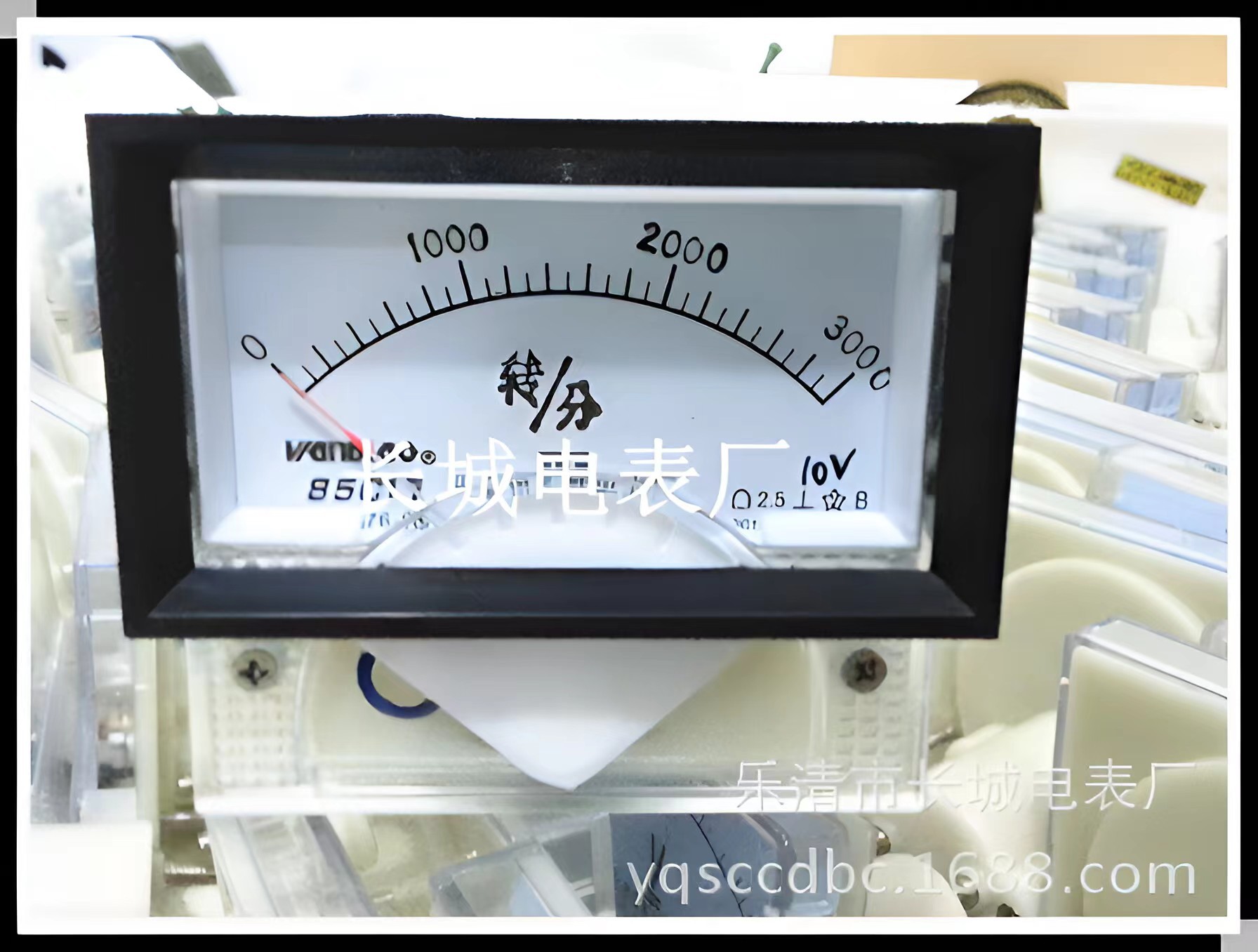 长城电表厂 85C17 3000转分 10V 直流指针转分表  70*40