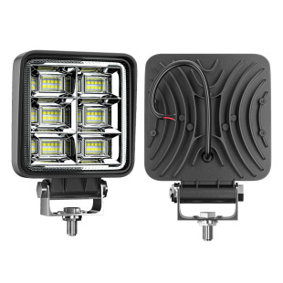 Factory direct car LED work light 4 inch square 144W 48LED flood light modified auxiliary light ceiling light