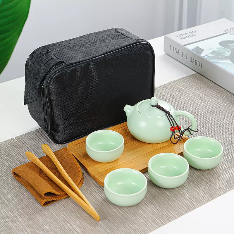 定窑西施壶一壶四杯茶具套装商务伴手礼中秋国庆活动礼品可印logo