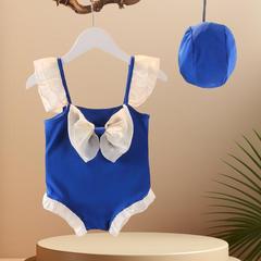 2024新款兒童泳衣中小童連體游泳小女孩溫泉度假2-6歲女小童泳裝