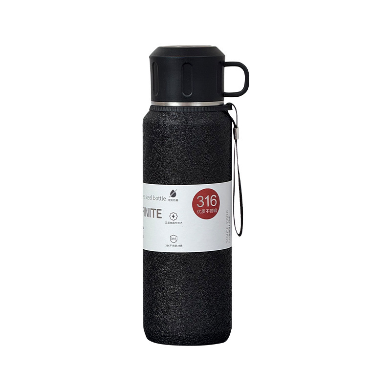 Taza de aislamiento de acero de alta capacidad de grado alimenticio de acero inoxidable para hombres taza de separación de té al aire libre agua portátil