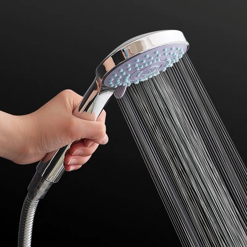 Five-speed Hans shower head spray head bathroom pressure rain set hot water heater bathroom heater household shower head lily head