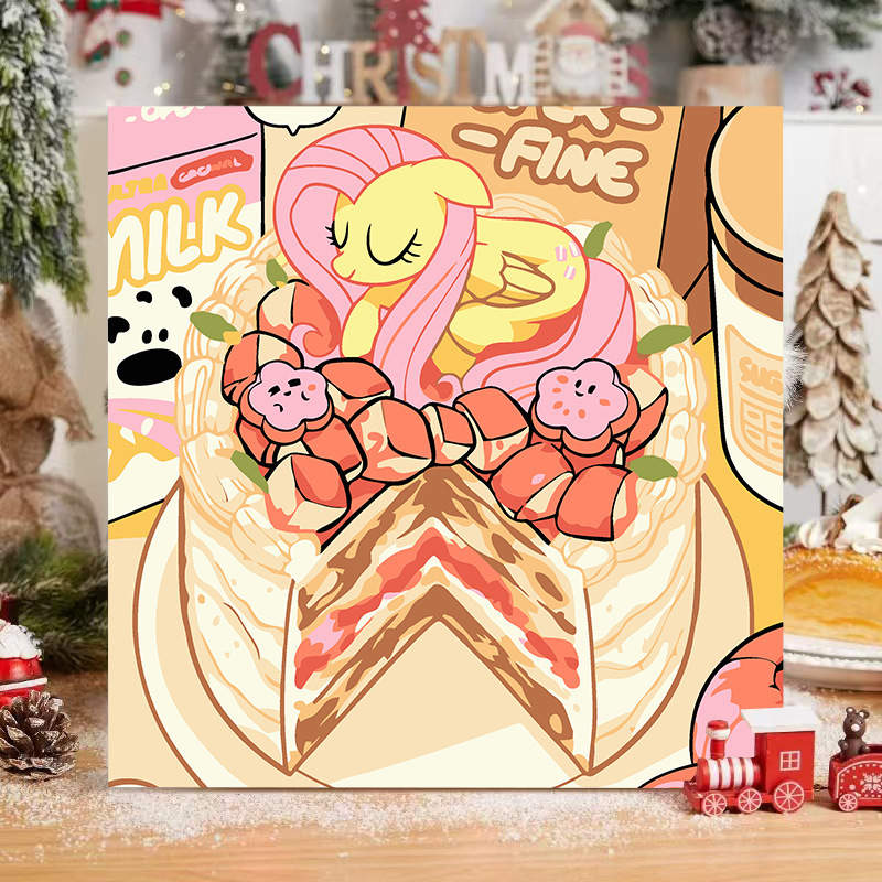 漫画 Q バージョンエッグマンパーティーシリーズ DIY デジタル油絵子供の手作り着色油絵装飾品卸売|undefined