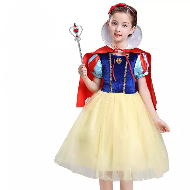 新型2025子供韓国版白雪姫蓬蓬紗スカートハロウィン子供コスチューム女の子ワンピース|undefined