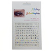 Adhesive nail decoration for face for eye makeup, sticker, with gem