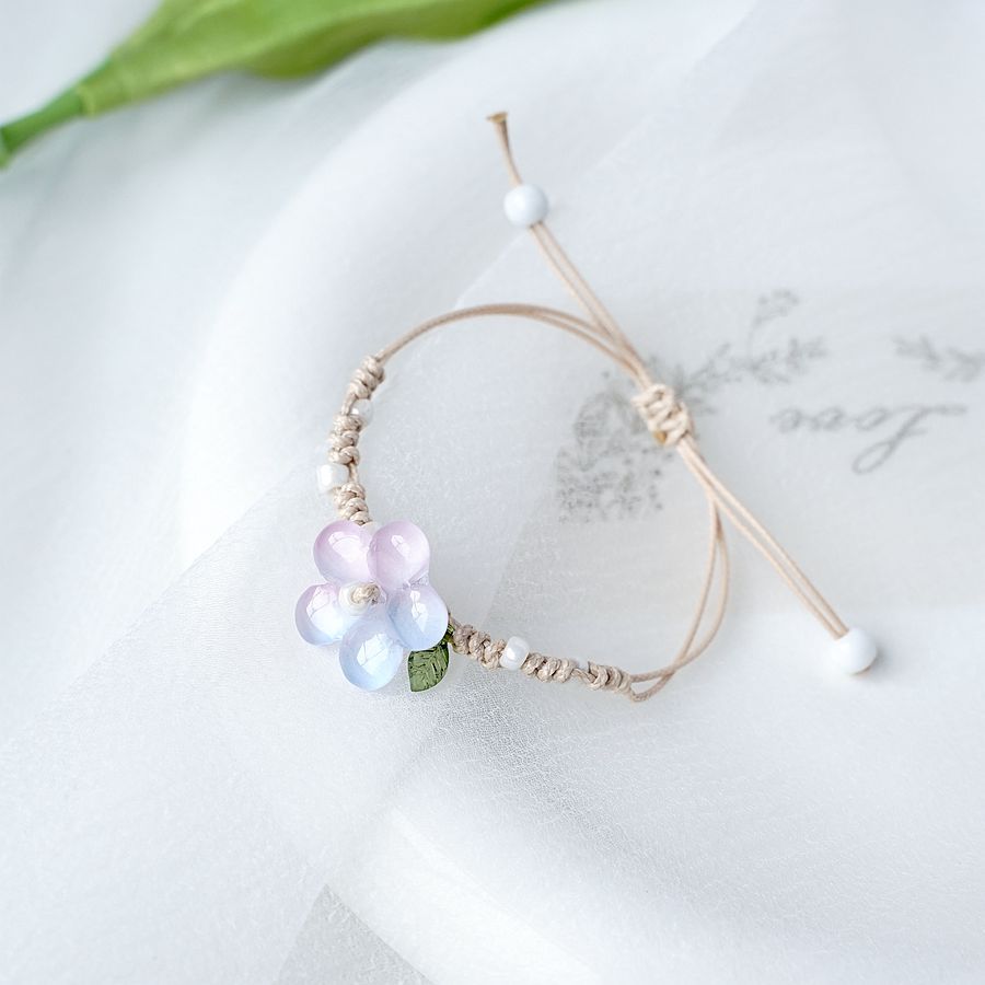 15g Weight Bracelets Classification Daily Occasion natural stone Material Flower Pattern Women'S Gender Flowers Design Simple Style Style Simple Style Flower Natural Stone Flowers Bracelets 6