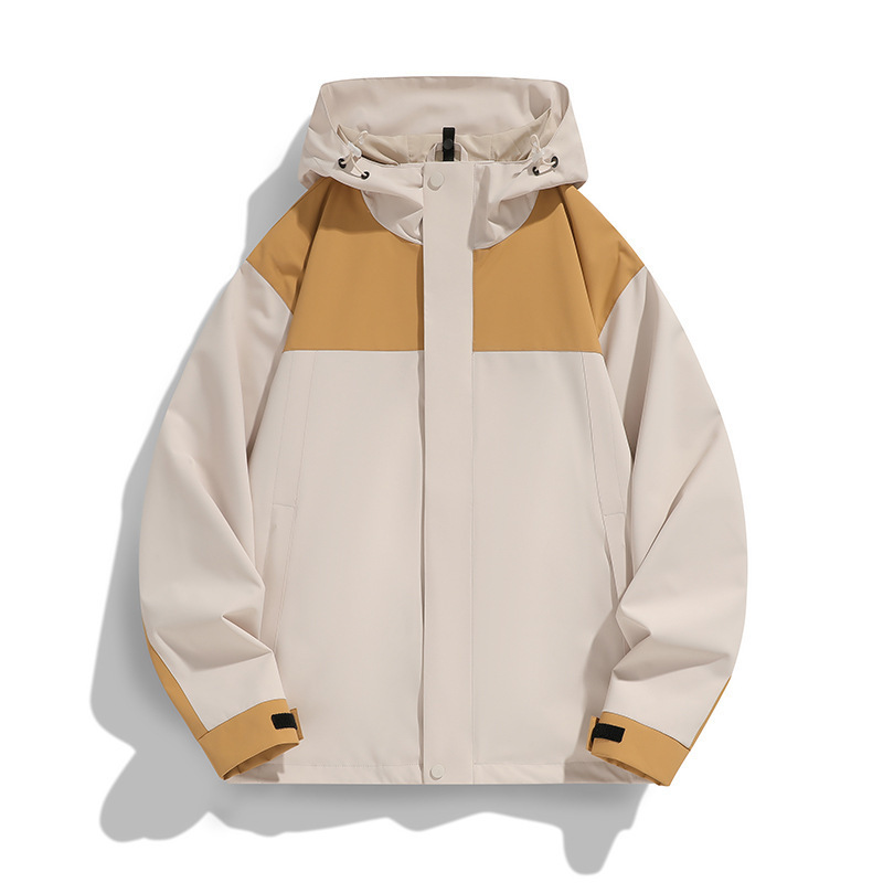 Chaqueta de asalto para hombres y mujeres chaqueta de primavera a prueba de viento impermeable chaqueta de color combinado chaqueta hombre al aire libre ropa de montaña de pareja MD9777