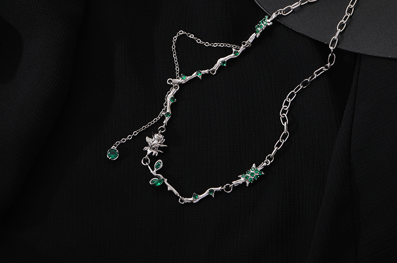 Fashion Flower Copper Plating Inlay Artificial Gemstones Womenu0027S Earrings Necklace