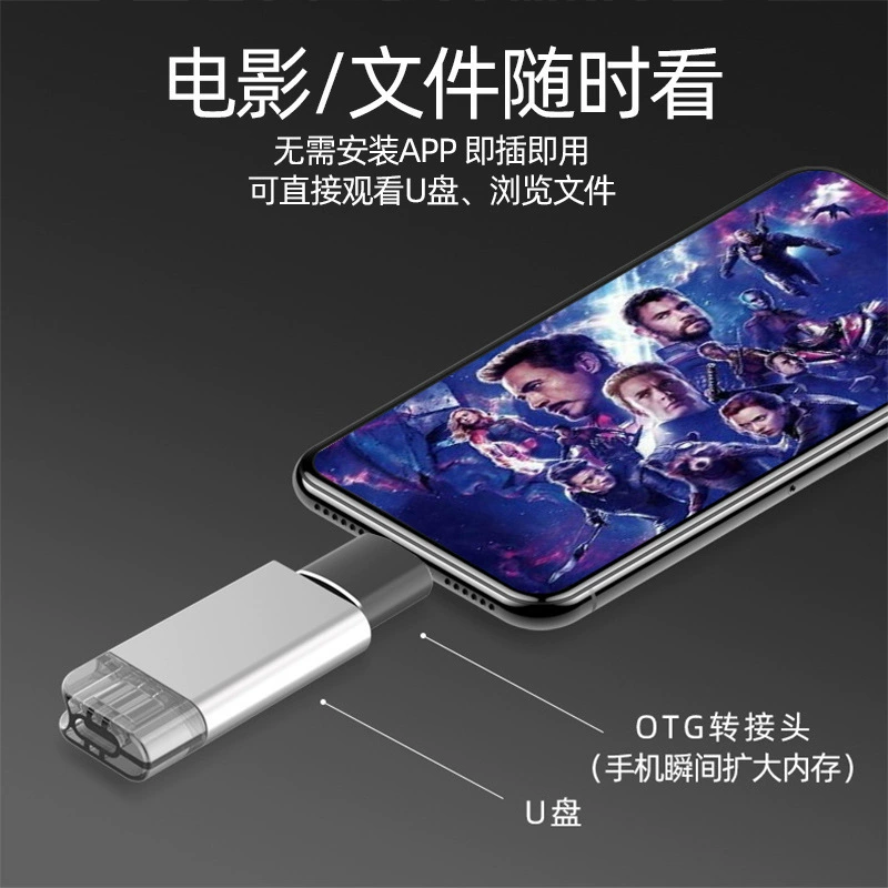Подходящий OTG адаптер Apple адаптер typec к USB конвертер Pingguo к USB кард-ридер