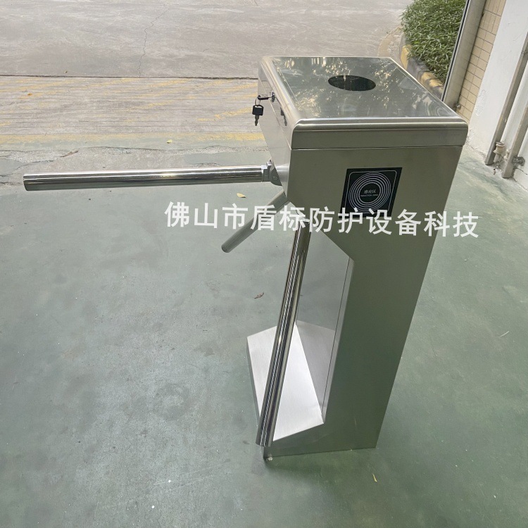 机械式手动单向通道三辊闸 旋转匝手推旋转闸 单位大门人行通道闸