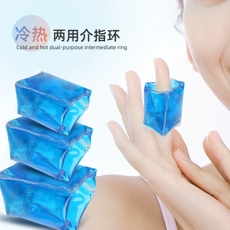 Гель из ТПУ Набор пальцев с холодным и горячим компрессом Мягкий и приятный для кожи без замерзания Многоразовый набор колец для ухода за пальцами