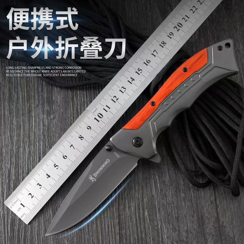 工厂批发户外折叠刀野营多用途小刀高硬度随身便携折刀野外求生刀