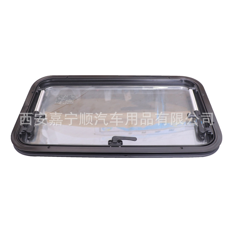 Ventana de ventilación lateral de RV material acrílico con cortina de privacidad Pantalla de insectos se puede fijar ángulo abierto grande