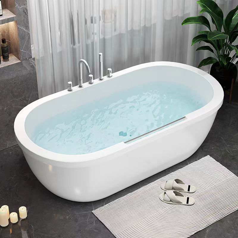 2025 New Freestanding Double-Layer Acrylic Home Adult Insulated Small Apartment Spa Bathroom Bathtub