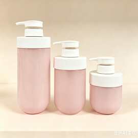 圆底300ml-500ml圆底肩罩洗发水瓶pet沐浴露分装瓶
