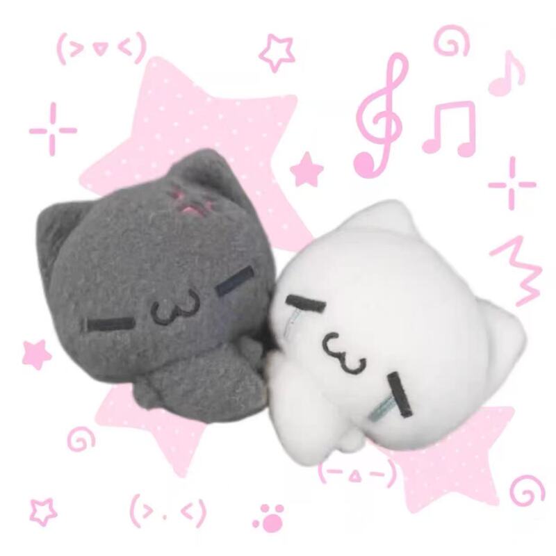 Tiktok's New Cute Cartoon Plush Earphone Doll, a Healing Plush Toy, Birthday and Holiday Gift, Same Style as the Bag Charm