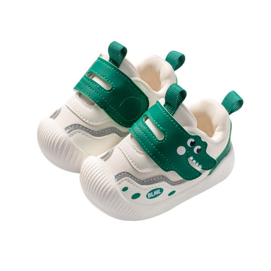 New 2024 spring key shoes women's non-slip wear-resistant toddler shoes men's soft bottom mesh breathable baby shoes wholesale